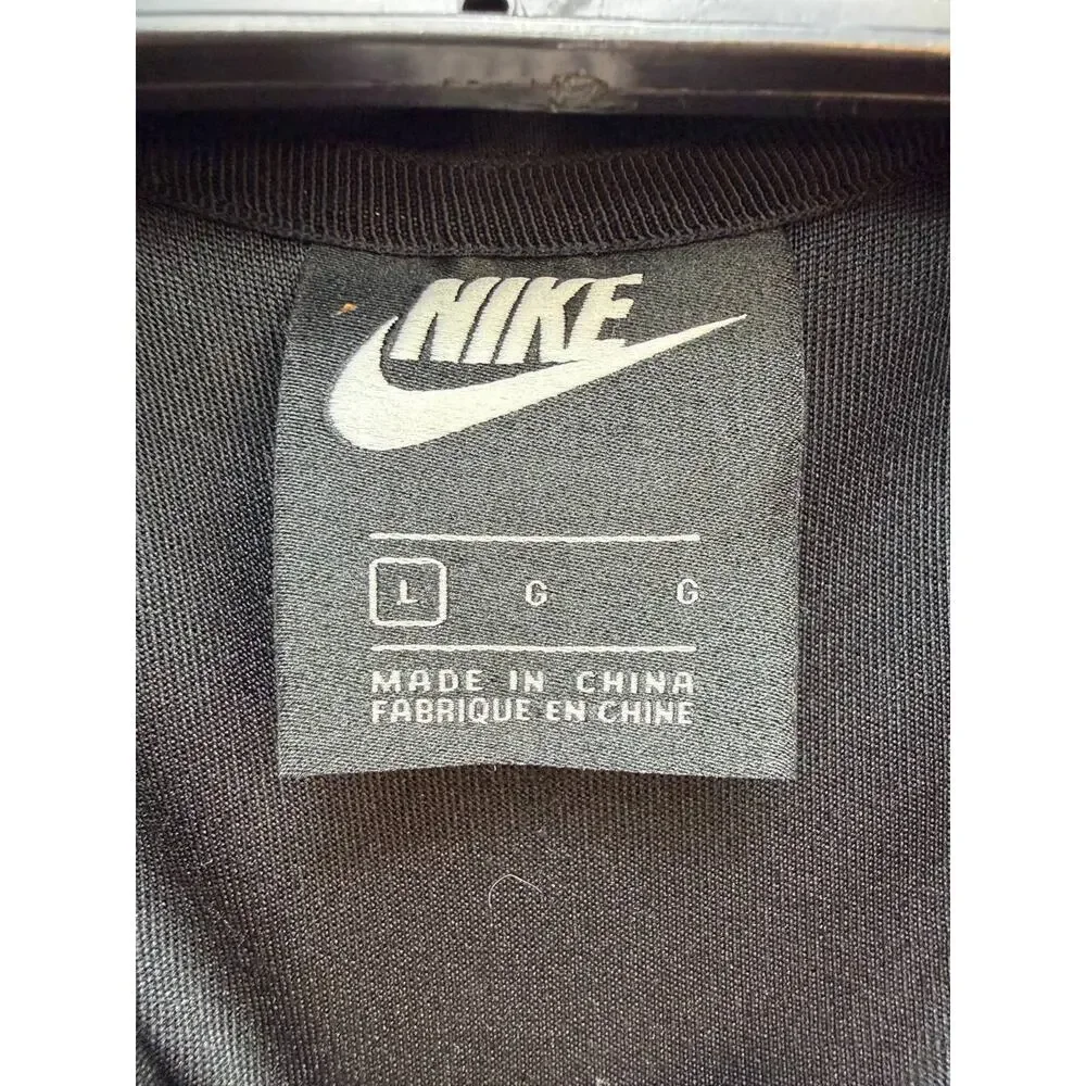 Nike Women's Track Suit Set Black Rainbow Tape Jacket Pants Size L